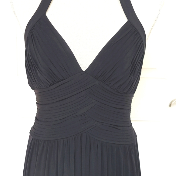 BCBG MAXAZRIA BLACK GOWN LARGE - Picture 2 of 6